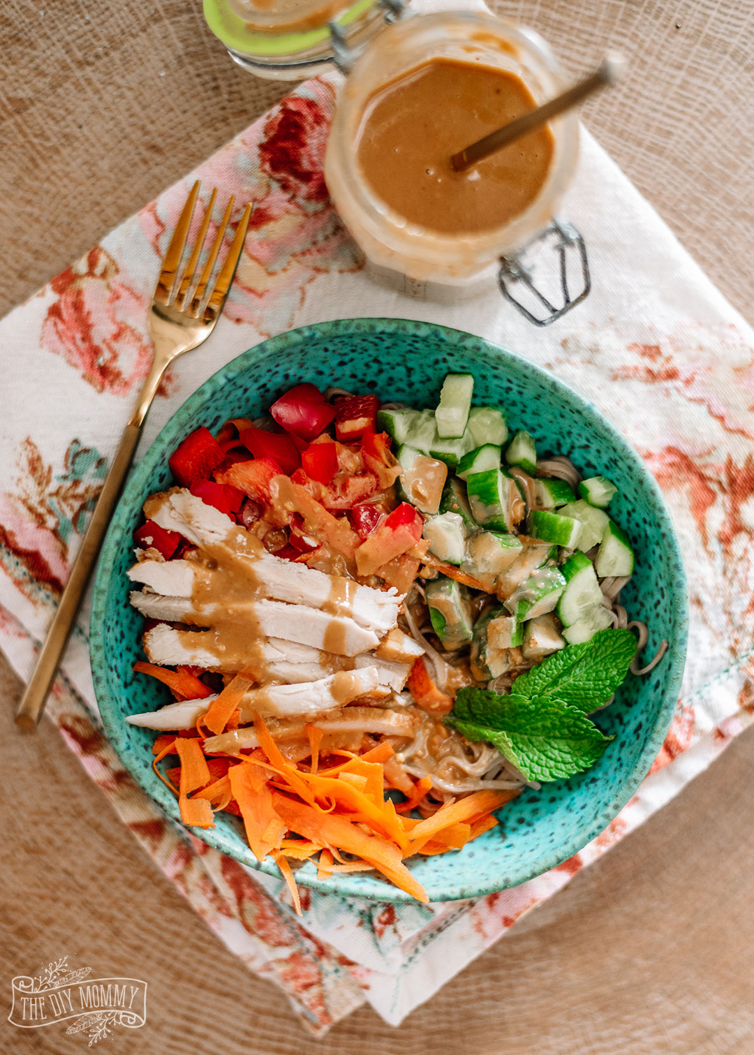 Thai Peanut Noodle Bowl Yummy Whole Food Recipes