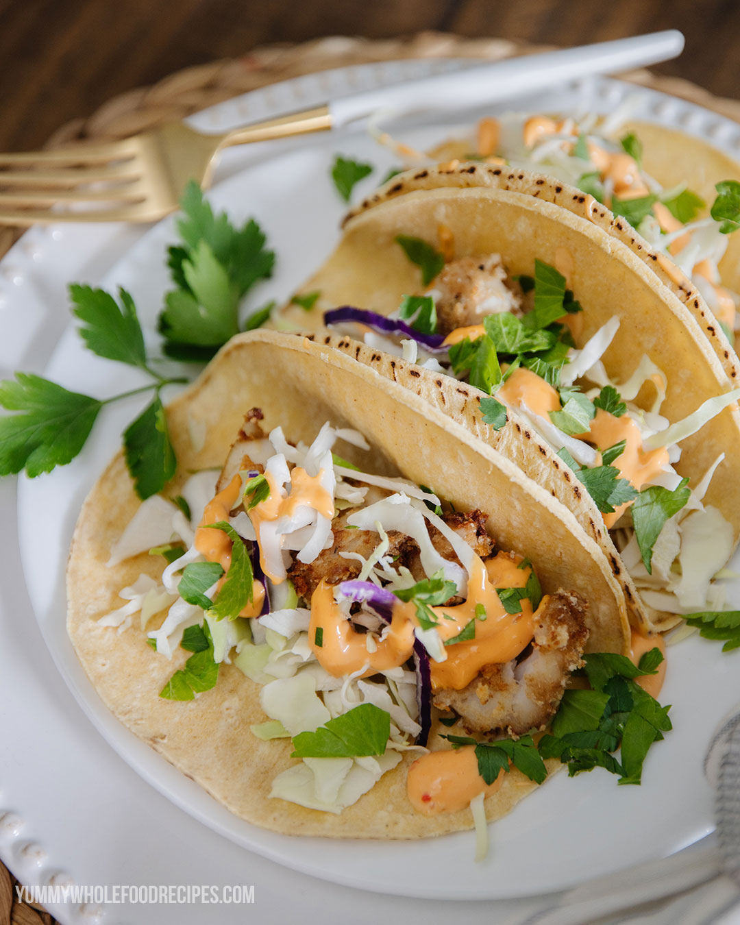 Crispy Fish Tacos Recipe - make it with the air fryer or oven!