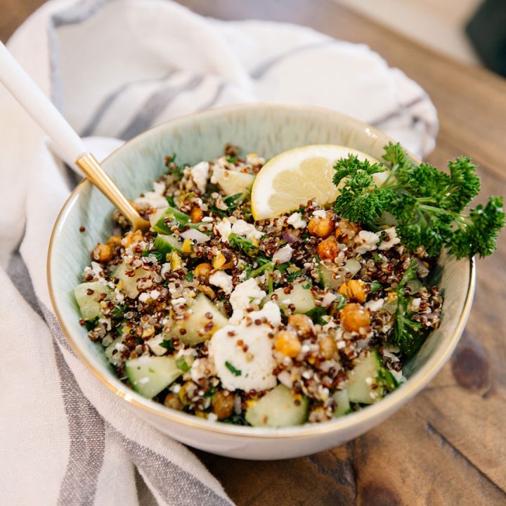 Delicious Quinoa Salad Recipe - better than Jennifer Aniston salad