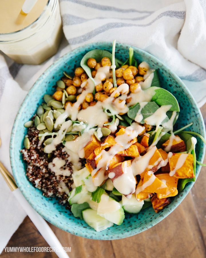 Yummy Sweet Potato Buddha Bowl - Yummy Whole Food Recipes