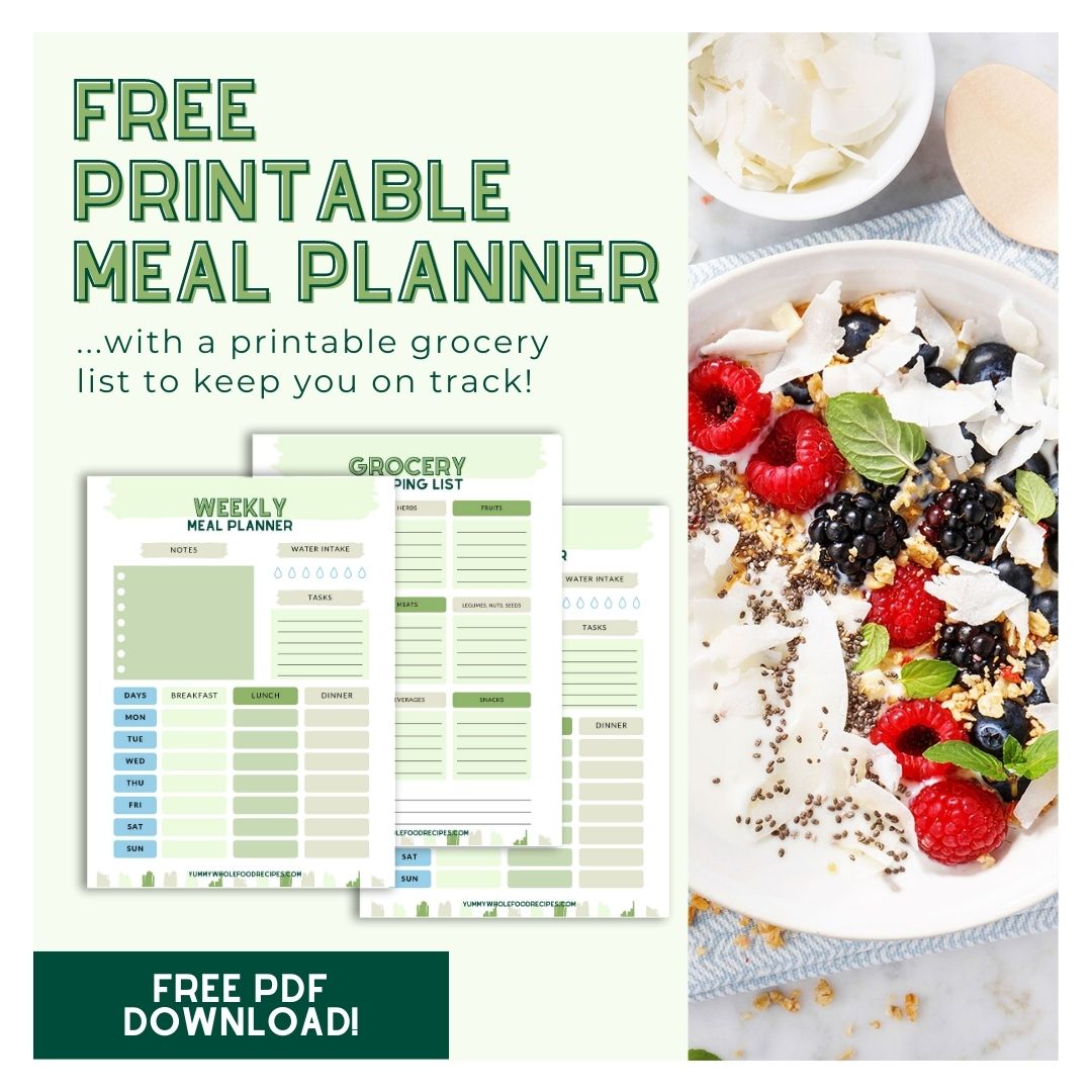 Free printable meal planner download