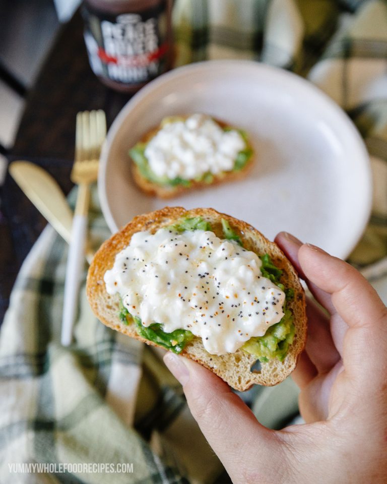 Avocado, Cottage Cheese & Hot Honey Sweet & Savory Breakfast Toast